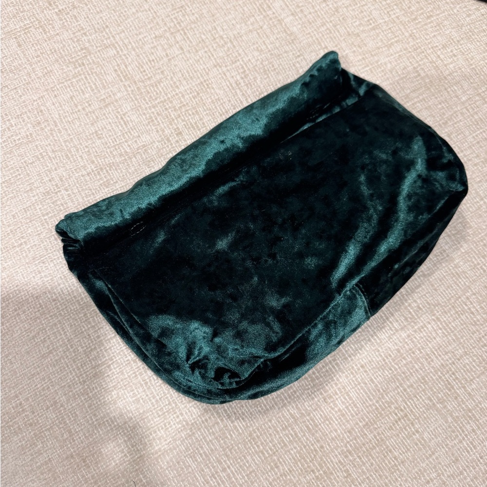Chic Dark Green Velvet Purse